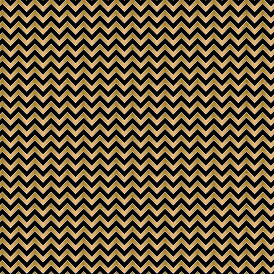 CLEARANCE Nightfall Metallic Chevron - Emma & Mila Cotton