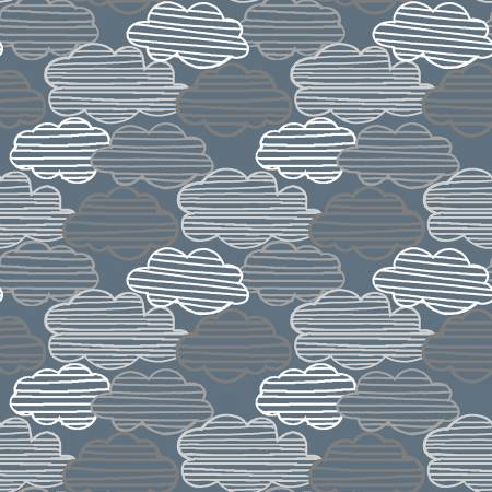 Cuddle Cubs Clouds -3 Wishes Flannel