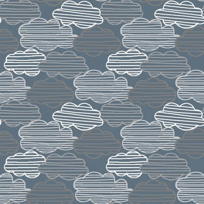 Cuddle Cubs Clouds -3 Wishes Flannel