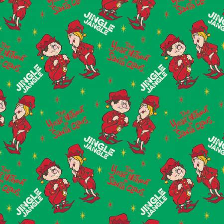 Green Jingle Jangle - Camelot Cotton - 1/2 yard ( 23120102-1)