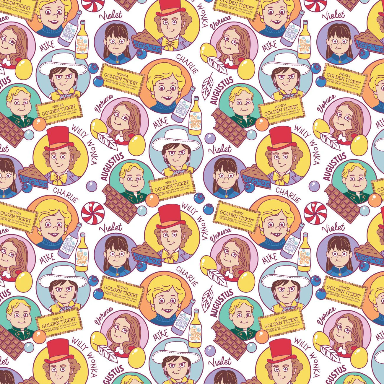 CLEARANCE Willy Wonka - Wonka & Winners - Camelot Cotton