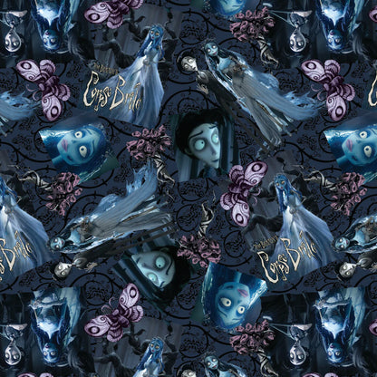 Corpse Bride Emily and Victor - Camelot Cotton