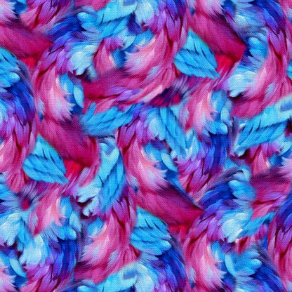Multi Feather Frenzy - 3 Wishes Cotton