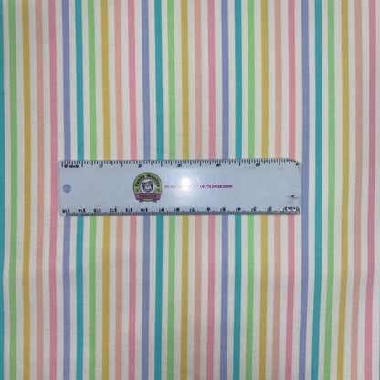 Pastel Stripes - Robert Kaufman Flannel