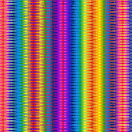 Gradient Stripe - Blank Cotton (2685-77royal)