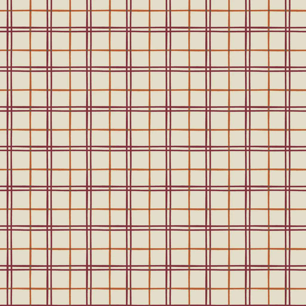 Cream Plaid - Pumpkin Spice Season - Camelot Cotton