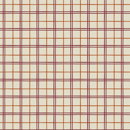 Cream Plaid - Pumpkin Spice Season - Camelot Cotton