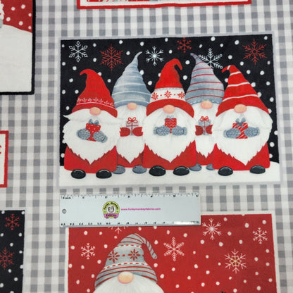 Scarlet Jolly Gnomes Digital - Shannon Fabrics Cuddle Minky