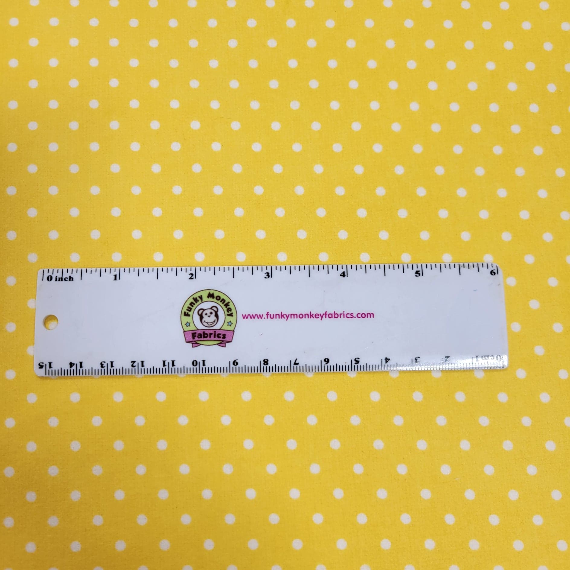 Yellow Tiny Dots - Robert Kaufman Flannel