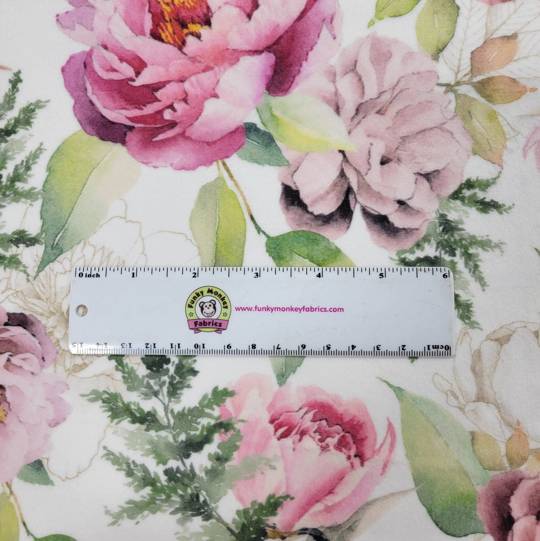 Snow Rite Of Spring Digital - Shannon Fabrics Cuddle Minky - 1/2 yard