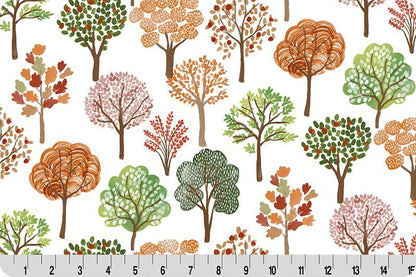 Leafy Lane Autumn Digital - Shannon Fabrics Cuddle Minky