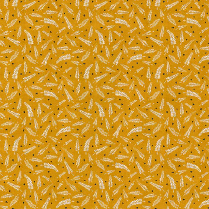 Fern Leaf on Orange - Emma & Mila Cotton (30180605WM orange)