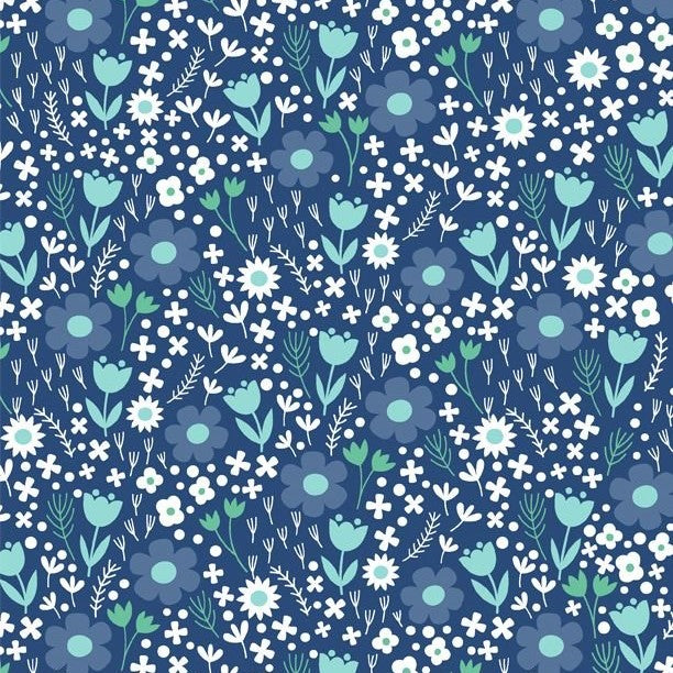 Windsong Meadows Floral All Over - Wilmington Prints Cotton
