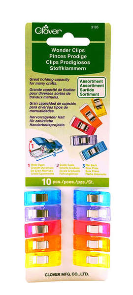 Colourful Wonder Clips 10 pack