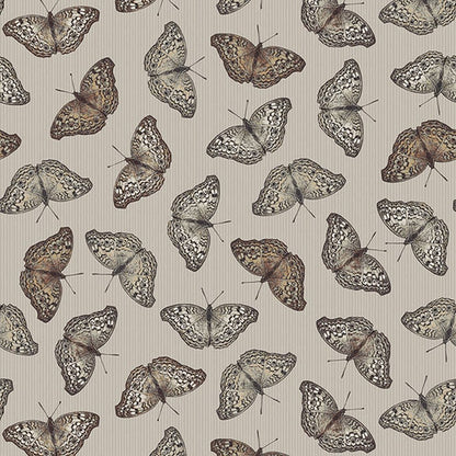 Butterflies Flying - Blank Cotton