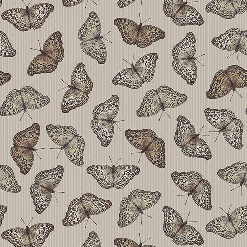 Butterflies Flying - Blank Cotton