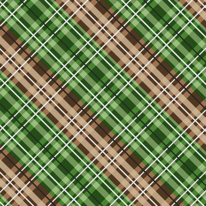CLEARANCE Green/Brown Plaid - Wilmington Flannel