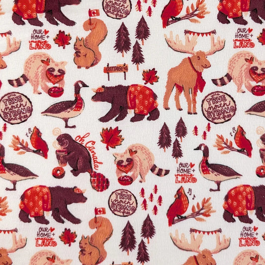 Canadian Animals - Camelot Flannel