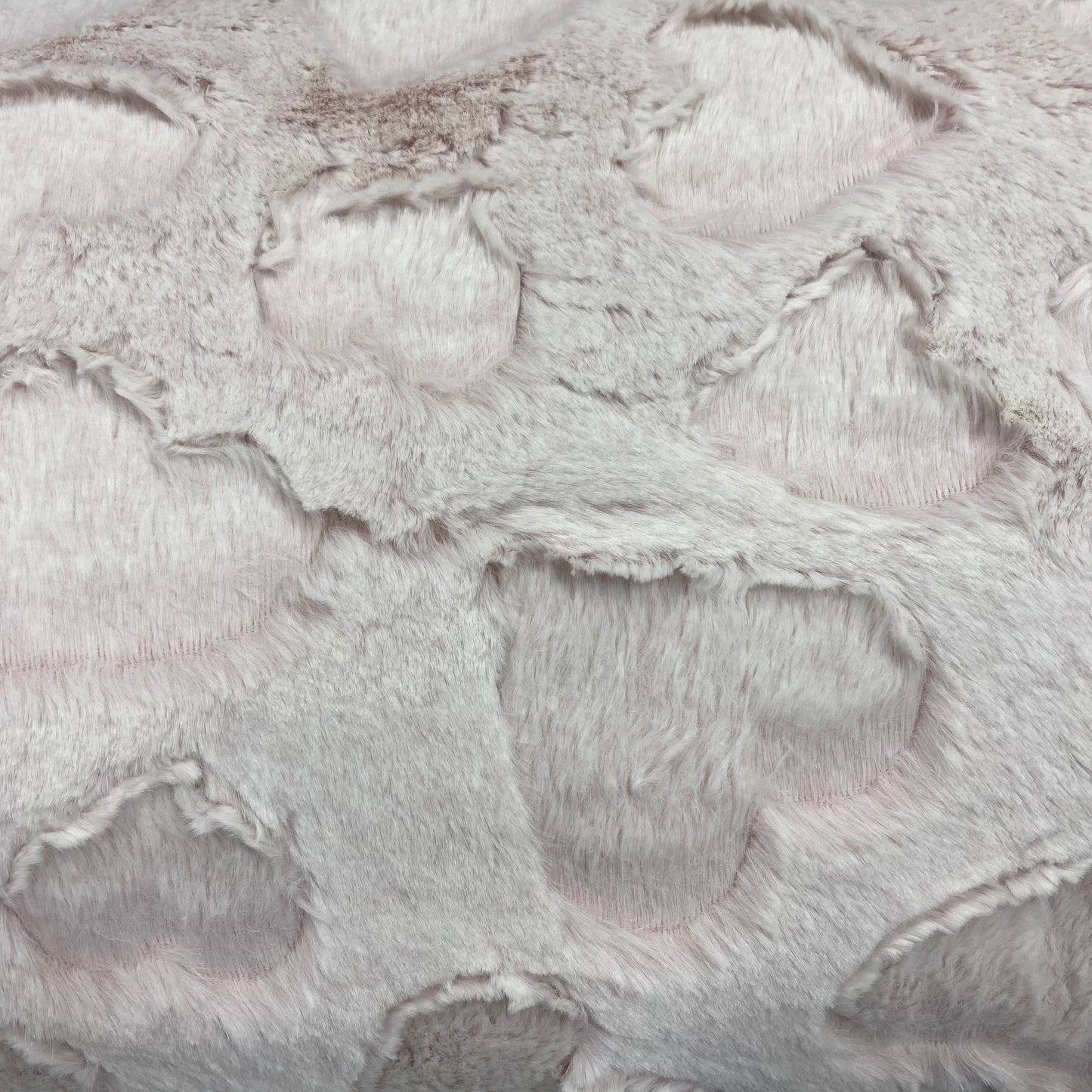 Rosewater Heather Hearts Luxe - Shannon Fabrics Cuddle Minky