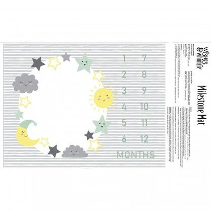 Celestial Minky Milestone Mat