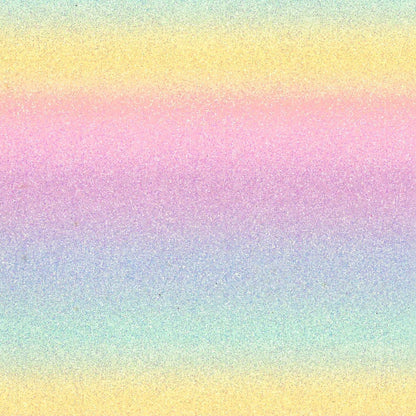 Rainbow - Iron-On Glitter Fabric Sheet