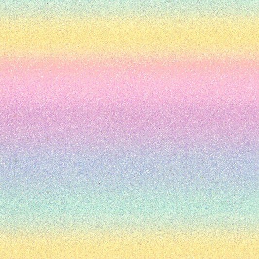 Rainbow - Iron-On Glitter Fabric Sheet
