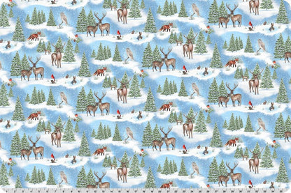 Winter Glen Blue - Shannon Fabrics Cuddle Minky