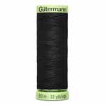 Black #10 Polyester Top Stitching - 30m