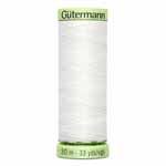 White #20 Polyester Top Stitching - 30m