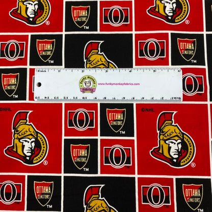 NHL Ottawa Senators Cotton - Sykel Enterprises - 1/2 yard