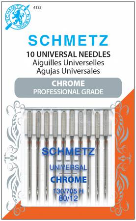 Chrome Universal Schmetz Needles Size 80/12 (10 pack)