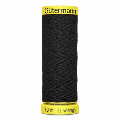 Black Elastic Thread - 10 metres