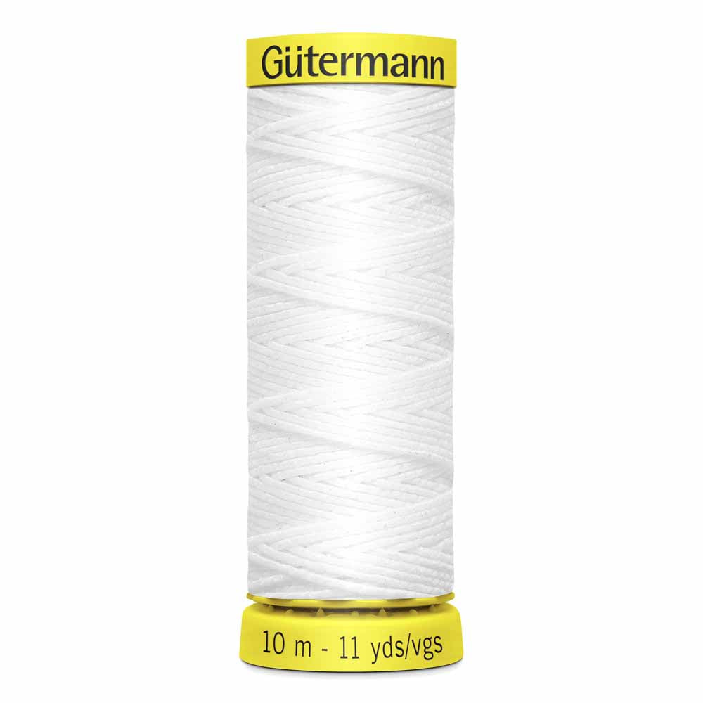 White Elastic Thread - 10 metres
