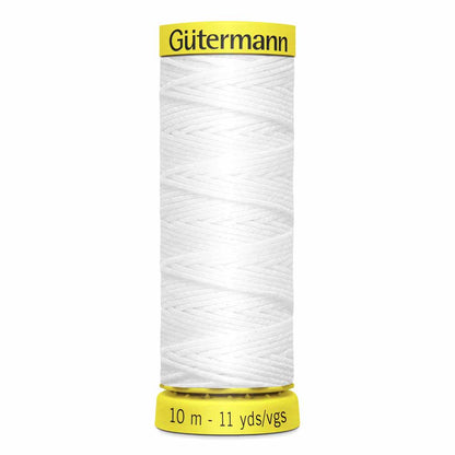 White Elastic Thread - 10 metres