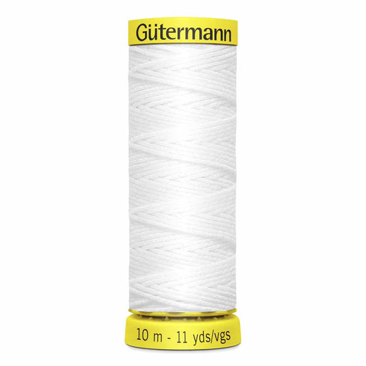 White Elastic Thread - 10 metres