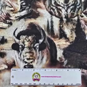 CLEARANCE Wilderness Collage - Camelot Cotton