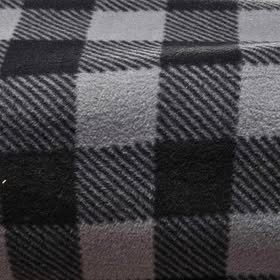 Grey/Black Plaid - Camelot Fleece