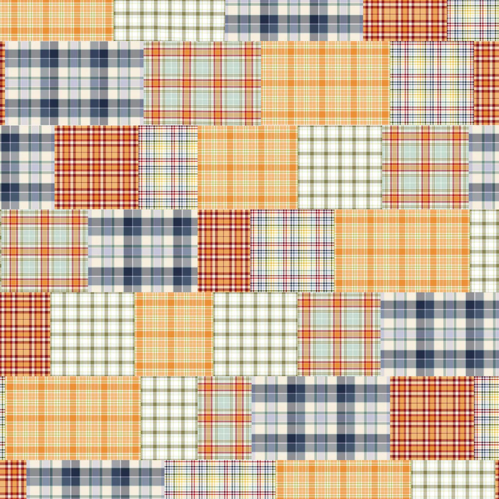 Patchwork Plaid - Pumpkin Patch Keeper - Camelot Cotton