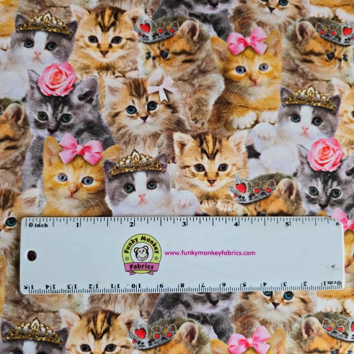 Princess Kitty - Timeless Treasures Cotton