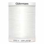 White #20 Polyester Thread - 1000m