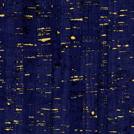  Midnight Metallic Cork Like Appearance - Windham Fabrics Cotton ( 50107M-9)