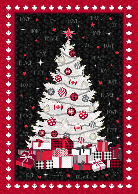 Canadian Christmas Tree Panel - Windham Fabrics Cotton