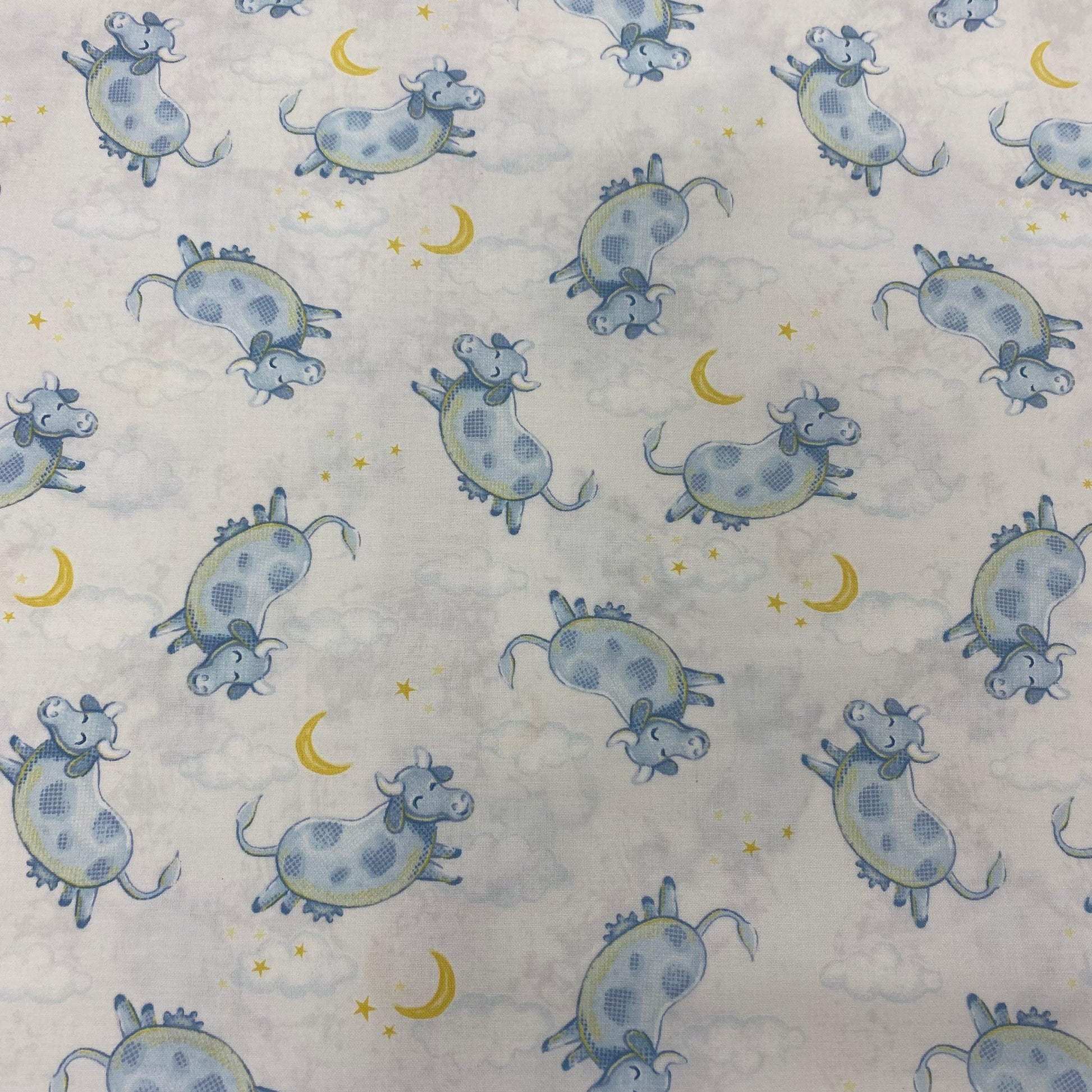 CLEARANCE Cow Jumping over the Moon - Wilmington Prints Cotton