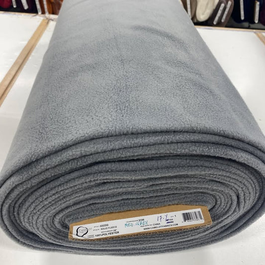 Medium Grey Anti-Pill - Camelot Fleece