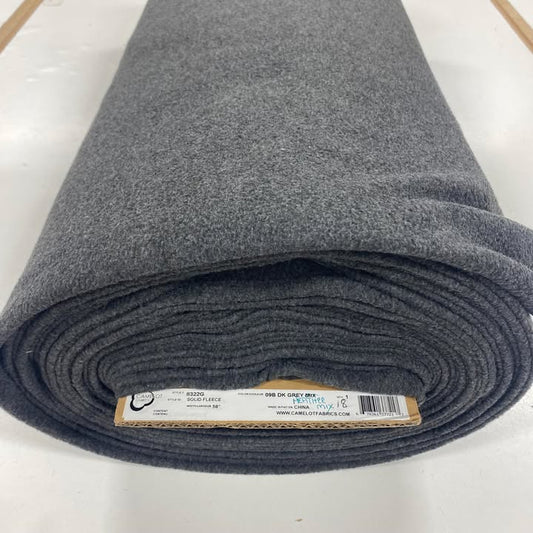 Dark Grey Heathered Mix Anti-Pill - Camelot Fleece