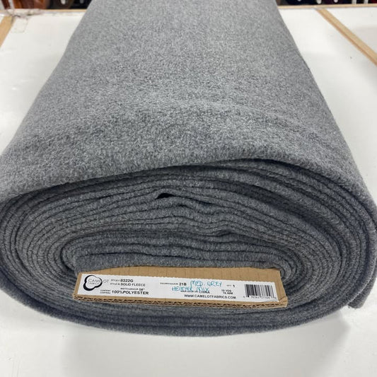 Medium Grey Heathered Mix Anti-Pill - Camelot Fleece