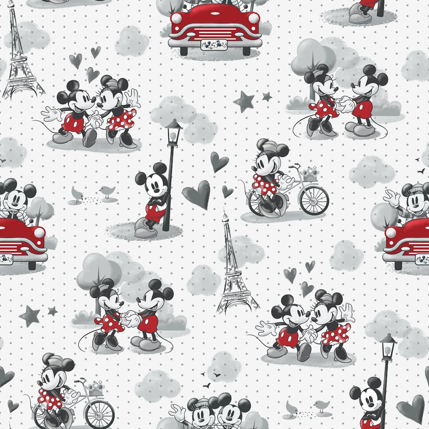 Vintage Mickey & Minnie - Springs Creative Cotton