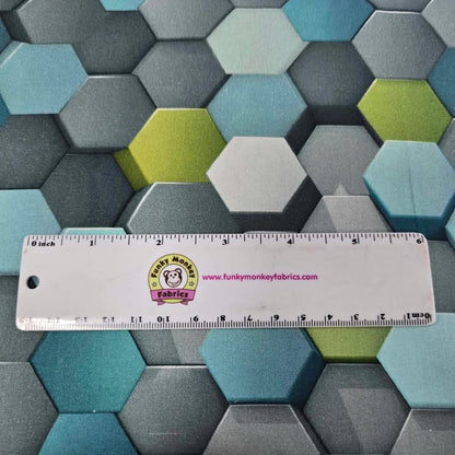 Silver Hexagons - Another Dimension - Studio E Cotton