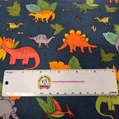 Navy Dino Doodles - Windham Flannel