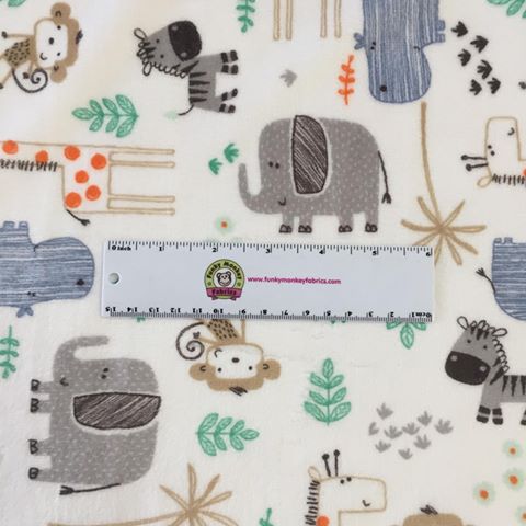The Mighty Jungle Denim - Shannon Fabrics Cuddle Minky
